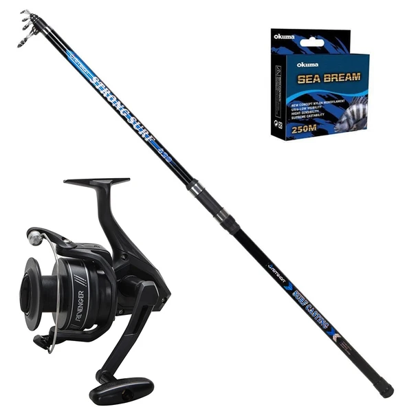 Okuma Revenger 6000 - Remixon Strong 420cm 100-250gr Surf Olta Seti ürün görseli 1