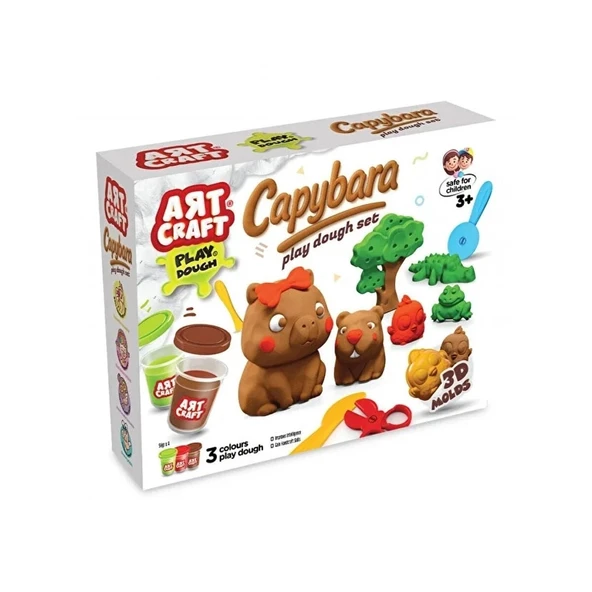 04136 ART CRAFT CAPY BARA HAMUR SET 168 GR - Resim 3