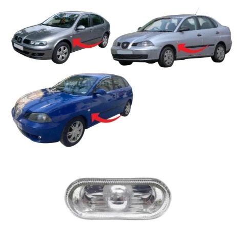 Leon-İbiza-Toledo-Cordoba Çamurluk Sinyali Şeffaf 2002-2008 6L0949117 ürün görseli 1