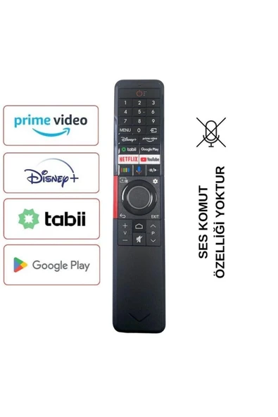 Vestel ANDROİD ve SMART Uyumlu - RM-L2010 Uyumlu Google Play Android Tv Kumanda - Ses Komutsuz ürün görseli 1