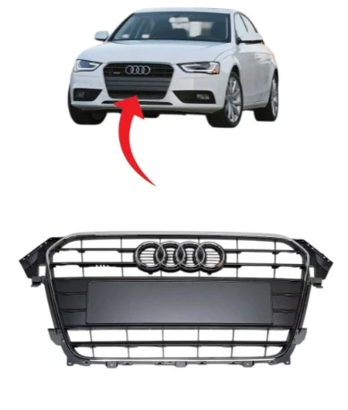 Audi A4 Ön Panjur Krom Çerçeve Sensörsüz 2012-2015 8K0853651E 1QP ürün görseli 1
