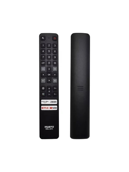 RM-L1673 Netflıx-Prıme Vıdeo-Zee5-Youtube Tuşlu Tcl Lcd-Led Tv Kumandası Siyah - Beyaz ürün görseli 1