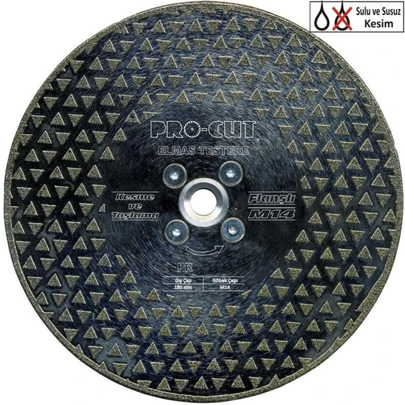 Procut 50959 Dtf 180 Elmas Flanşlı Kesme Taşlama M14 ürün görseli 1