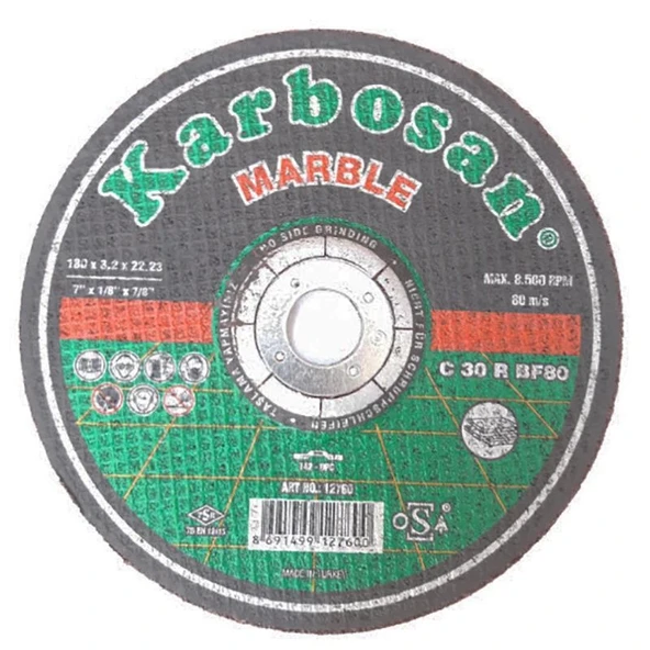 Karbosan Marble Mermer Kesme Diski 180X3,2X22,23 ürün görseli 1