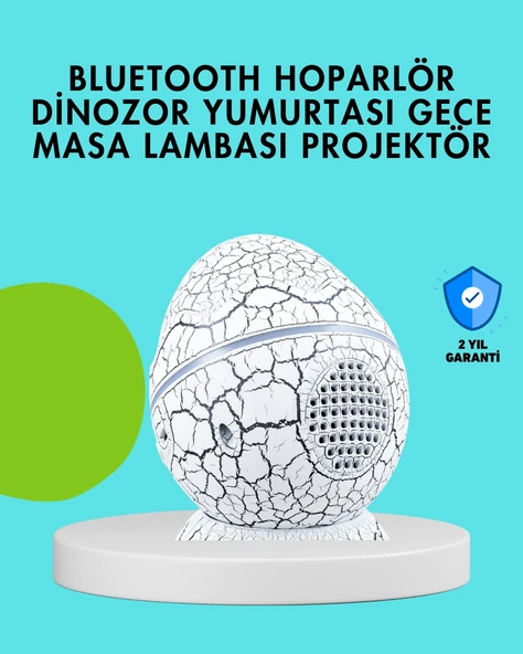 Dinozor Yumurtası Tasarımlı Gece Lambası – Müzik Işık Senkronizasyonlu ürün görseli 1