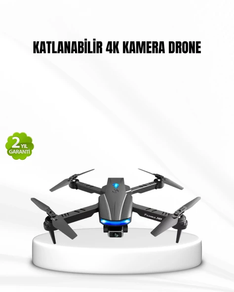 Wi-Fi Bağlantılı 4K Drone Katlanabilir 360° Takla Özellikli ürün görseli 1