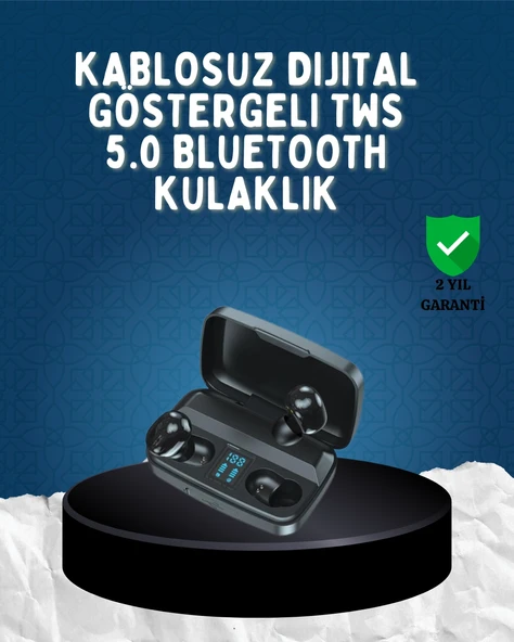 Bluetooth V5.0 Teknolojili Parmak Dokunmatik Kulaklık Seti ürün görseli 1
