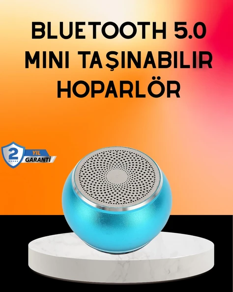 Taşınabilir Bluetooth Hoparlör | Dış Mekân Seyahat İçin İdeal ürün görseli 1