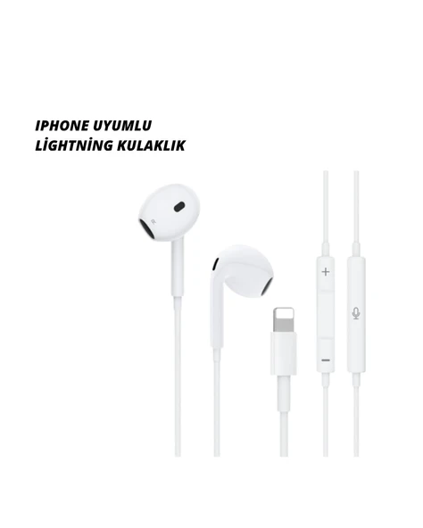 Iphone 14 Altındaki Modellerle Uyumlu Kablolu Kulaklık ürün görseli 1