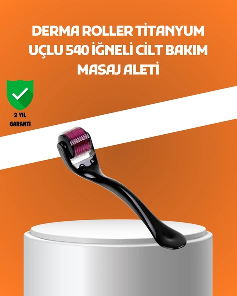 540 İğneli Titanyum Dermaroller Profesyonel Ev Tipi Cilt Yenileme Aparatı ürün görseli 1