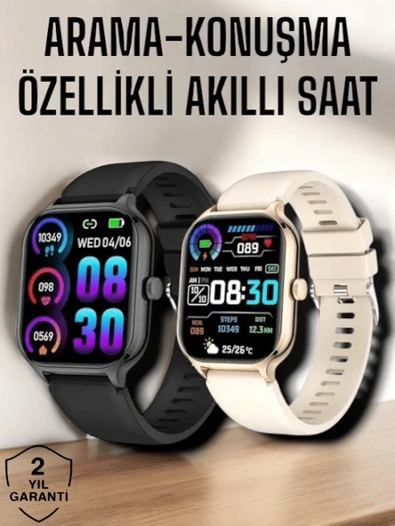 Suya Dayanıklı Bluetooth Akıllı Saat Gps, Adımsayar, Nabız & Takibi ürün görseli 1