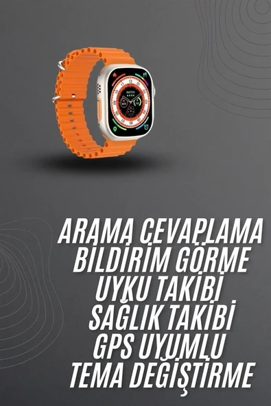 Akıllı Saat Arama Cevaplayan Bildirim Görme Yeni Nesil Bluetooth Bağlantılı ürün görseli 1