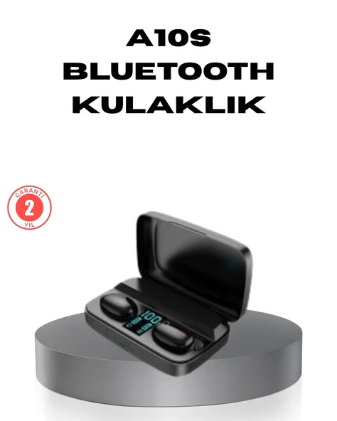 A10S Tws Bluetooth 5.0 Kulaklık – Powerbank’Li Şarj Kutusu, Dokunmatik Kontrol, Gerçek Stereo ürün görseli 1