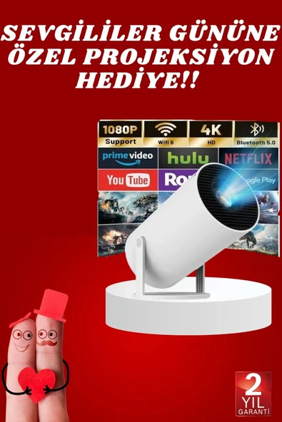 Sevgiliye Özel Hediye Ayaklı Sinema Projektörü Projeksiyon ürün görseli 1
