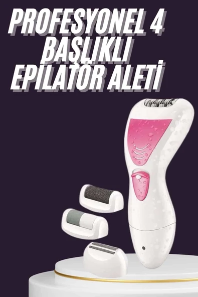 4 Başlıklı Öncesi Kısaltma Epilasyon Aleti Epilatör Çok Amaçlı ürün görseli 1