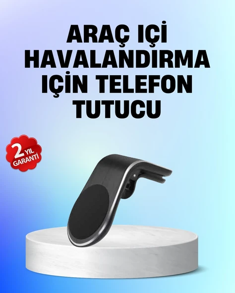 Manyetik Araç Telefon Tutucu – 360° Döner Kalorifer Petekli ürün görseli 1