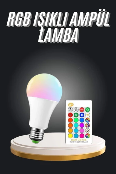 Ambiyans Aydınlatma Rgb Led Lamba Kumandalı Renk Değiştirebilen ürün görseli 1