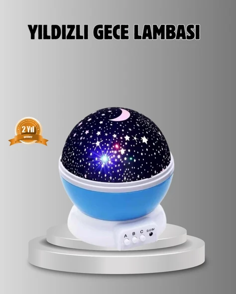 Çocuk Gece Lambası 6 Modlu Renkli Led Tasarruflu Masal Işığı ürün görseli 1