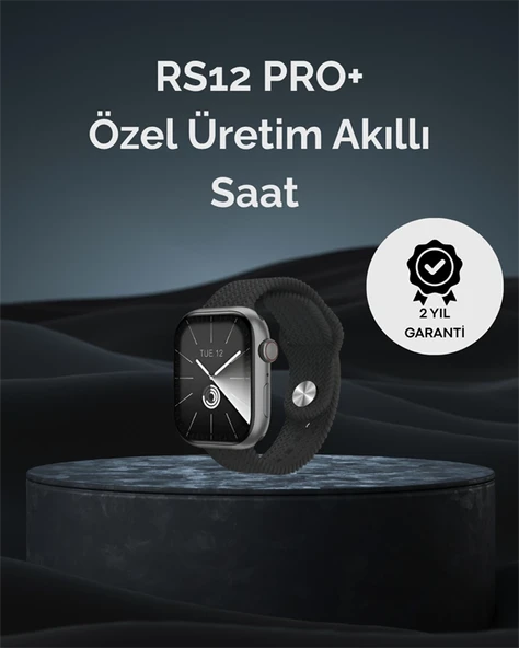 Rs12 Pro+ 2025 Serisi Uzun Şarj Süreli Full Ekranlı Özel Üretim Akıllı Saat – 2Gb Hafıza, Amoled, Gps, Sesli Arama ürün görseli 1