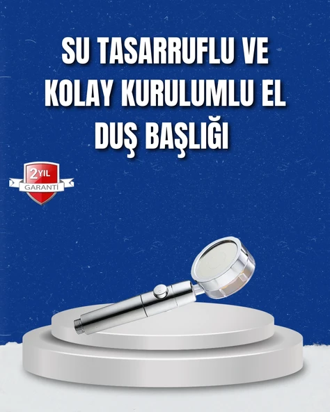 Şelale Sisi Masaj Özellikli Banyo Duş Başlığı ürün görseli 1