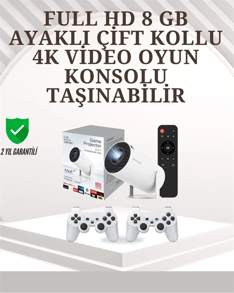 Taşınabilir Çok Fonksiyonlu Projeksiyon – Oyun, Sunum, Netflix Eğitim İçin ürün görseli 1