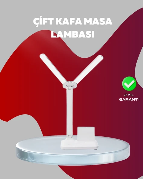Kısılabilir Led Masa Lambası – Kalemlik, Telefon Standı Okuma Işığı Bir Arada ürün görseli 1