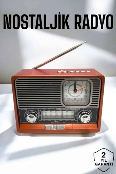 Nostaljik Görünümlü Usb Girişli Bluetooth Bağlantılı Radyo ürün görseli 1