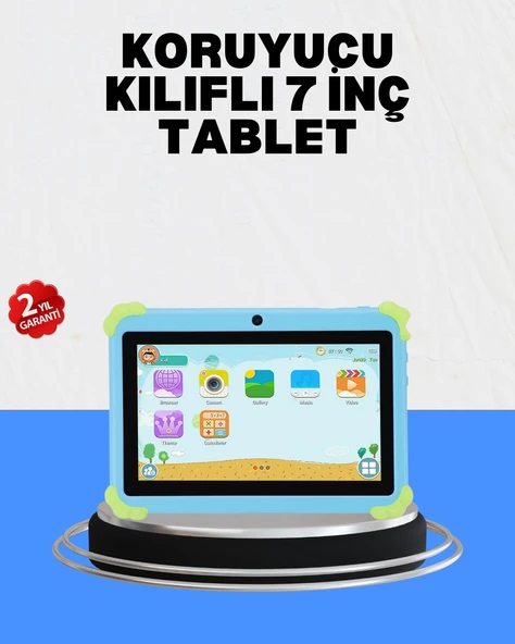 Hd Ekranlı 7 İnç Tablet Wifi Bluetooth Bağlantılı ürün görseli 1