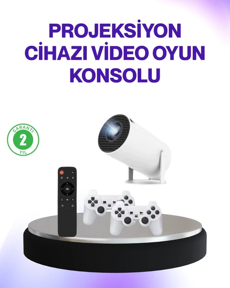 2.4G Kablosuz Destekli Oyun Film Projeksiyonu Ev Kullanımı İçin ürün görseli 1