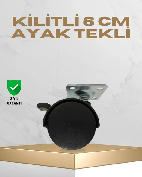 Sehpa Masa İçin 6 Cm Kilitli Ayak ürün görseli 1