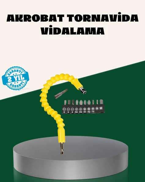 12 Parça Akrobat Bits Seti Çok Amaçlı Vidalama Dayanıklı Çelik ürün görseli 1