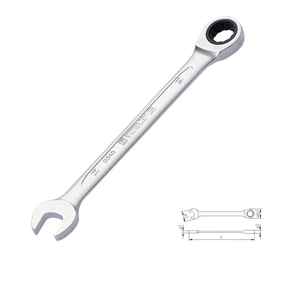 İzeltaş 0340 Cırcır Kombine Anahtar 24 Mm ürün görseli 1