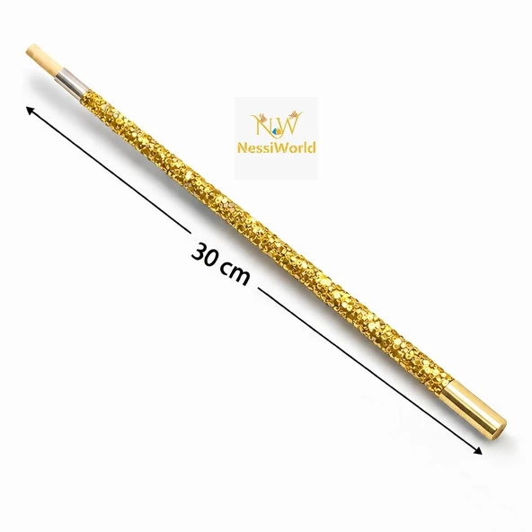 30 Cm Altın Gold Payetli Tutacağı – 1920’Ler Gatsby Parti Aksesuarı ürün görseli 1