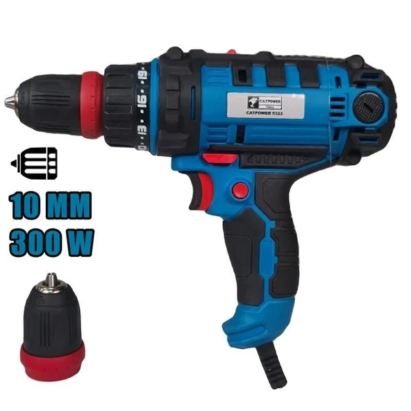 Cat Power 5323 Darbesiz Tork Ayarlı Matkap 300 Watt ürün görseli 1