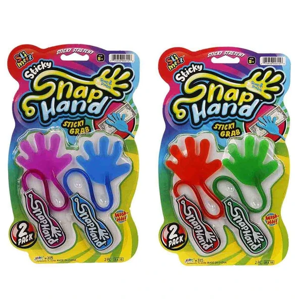 Snap Hand Jaru 2'Li Eğlenceli Yapışkan El 1 Paket ürün görseli 1