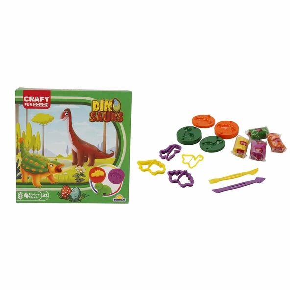S01004734 Oyun Hamur Set Kçk Di̇no 14 Prç -Sun ürün görseli 1