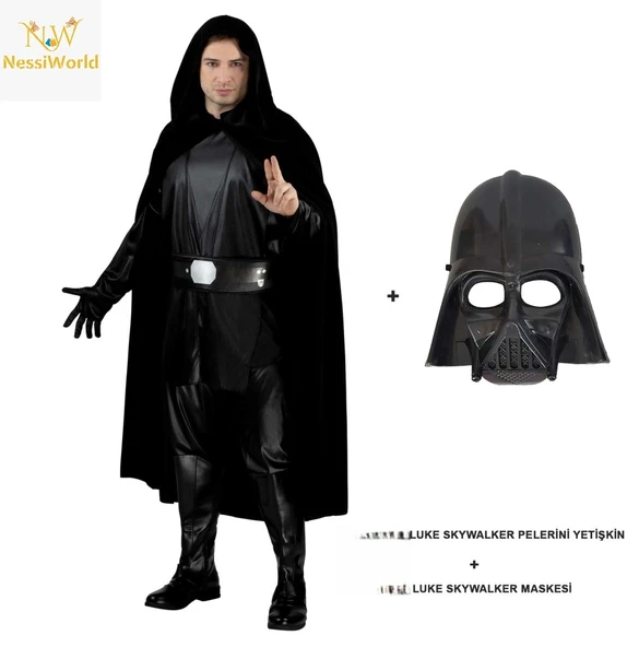 Luke Skywalker Pelerini Yetişkin Maskesi ürün görseli 1