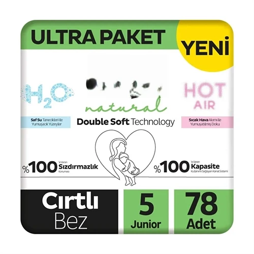 Double Bebek Bezi Paket 5 Beden 78 Adet ürün görseli 1