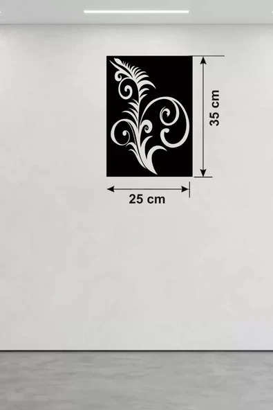 Geleneksel Çiçek Desenli Ahşap Duvar Tablosu - 25X35 Cm Kesim Dekoratif Pano ürün görseli 1