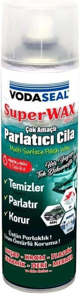 Vodaseal Süper Wax Çok Amaçlı Parlatıcı Cila 500 Ml ürün görseli 1