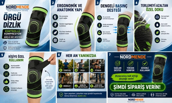 Nordmende Örgü Dizlik | Kontrollü Kompresyonlu Diz Destekleyici ürün görseli 1