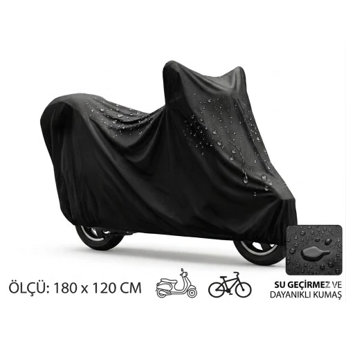Motosiklet Scooter Koruma Brandası – Su Toz Geçirmez 180X120 Cm ürün görseli 1