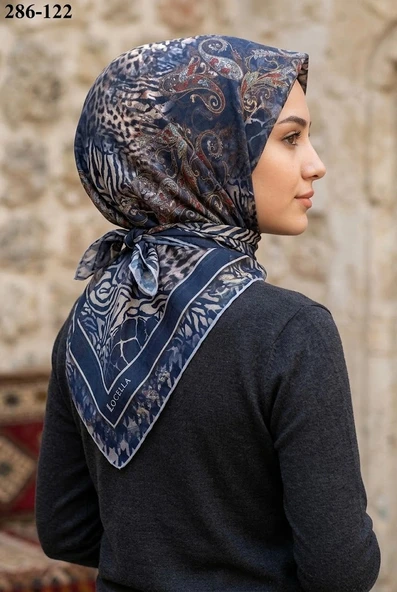 Locella Soft Pamuk Eşarp (Leopar Desen) 286-122 ürün görseli 1