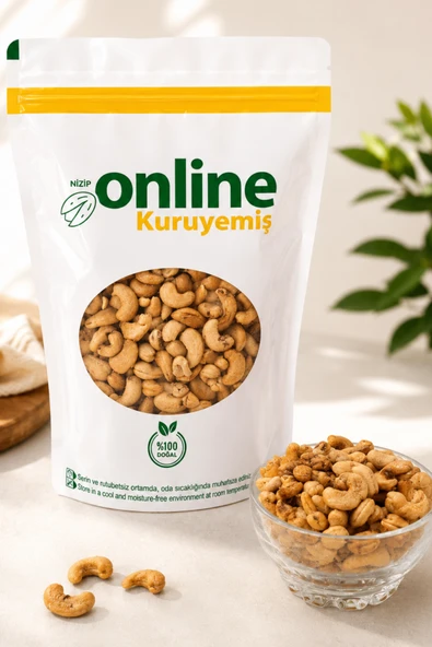 Kaju Fıstığı - Kavrulmuş - Tuzlu - Doğal Lekeli - 1 kg ürün görseli 1