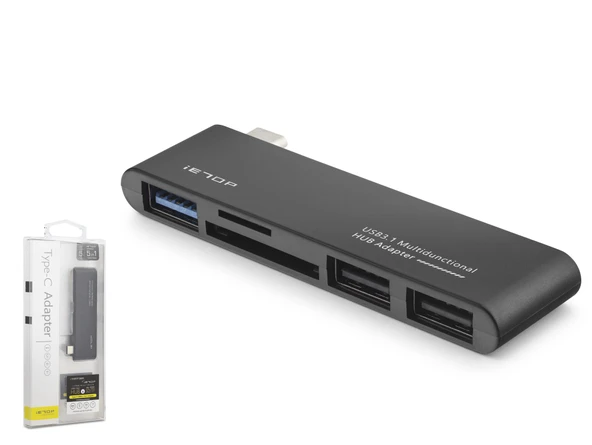 Type-c Hub Usb 3.0 Usb 2.0 Sd Tf Kart Okuyucu 5 Port TU251 ürün görseli 1