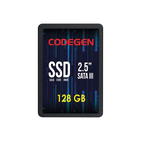 Codegen Cdg-128Gb-Ssd25 2.5" 128Gb (560/500Mb/S) Sata Ssd Disk ürün görseli 1