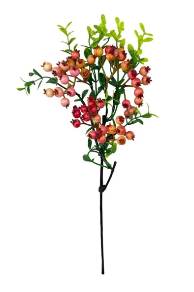 Yapay Çiçek Nar Kokina Dalı 38cm Red Berry ürün görseli 1