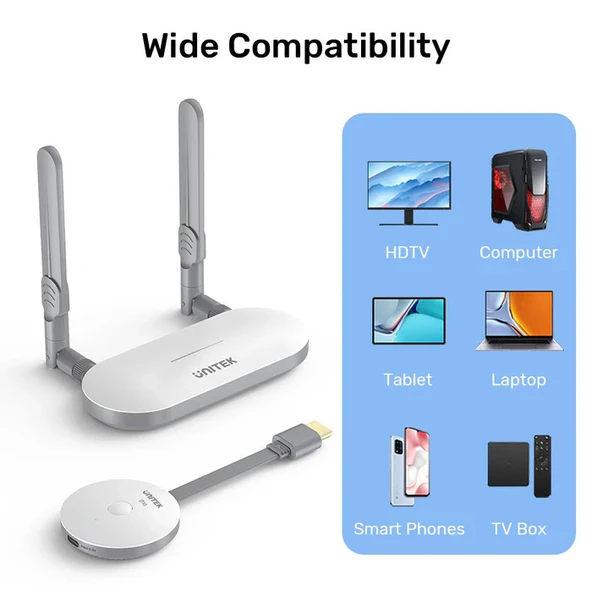 Unitek Kablosuz HDMI Verici ve Alıcı Kiti (V1183A01) ürün görseli 1