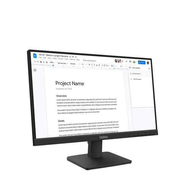 21.5 LENOVO ThinkVision S22-4e 64CBKAT6TK FHD IPS - Resim 6
