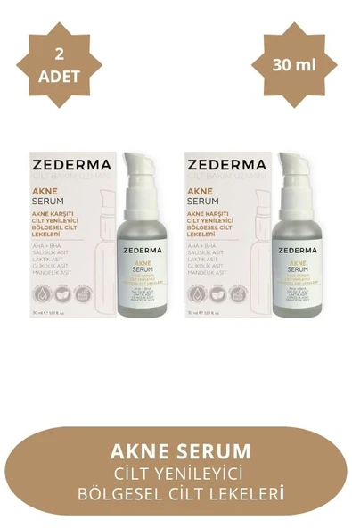 ZEDERMA Akne Sivilce Karşıtı Serum 30 ml (2 Adet) ürün görseli 1